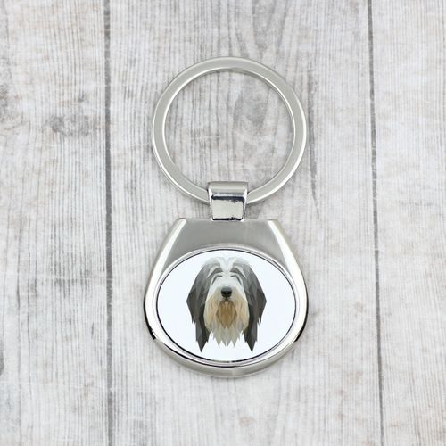 Bearded Collie brelok geometryczny Art-Dog na Arena.pl