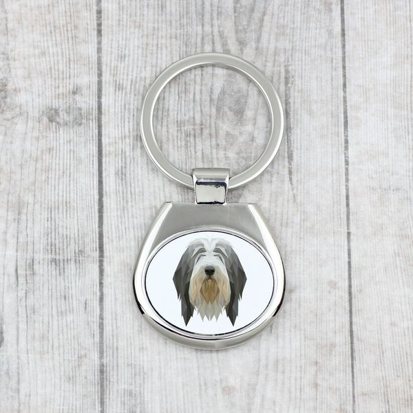 Bearded Collie brelok geometryczny Art-Dog zdjęcie 3