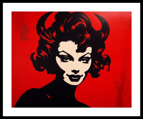 Plakat 50x40cm Czerwona Diablica na Arena.pl