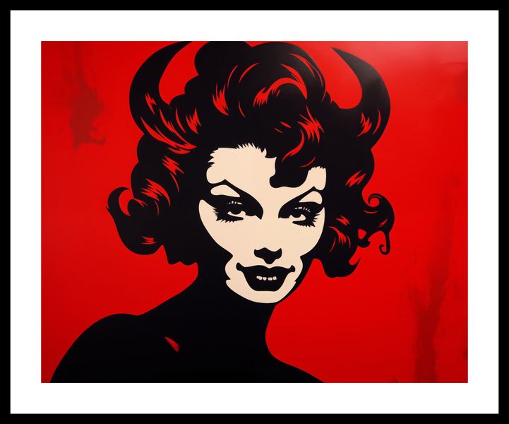 Plakat 50x40cm Czerwona Diablica zdjęcie 3