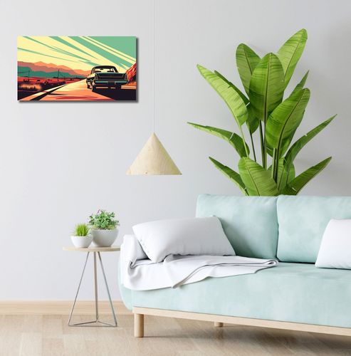 Obraz 60x30cm Droga przez Pustynię na Arena.pl