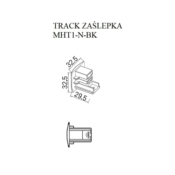 Adapter MHT1-AD-BK Maxlight do szynoprzewodu 3-fazowego czarny zdjęcie 3