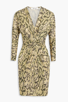 Diane von Furstenberg Miley sukienka z matowego jerseyu do kolan XS