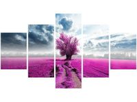 OBRAZ FIELD&TREE POLE DRZEWO KOLORY