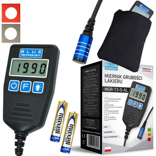 MIERNIK GRUBOŚCI LAKIERU czujnik tester MGR13-S-AL na Arena.pl