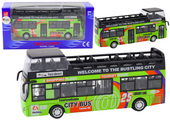 ZABAWKOWY ZIELONY AUTOBUS  OTWIERANE OKNA I DRZWI