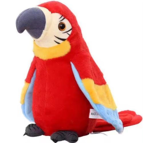 PAPUGA CZERWONA GADAJĄCA MÓWI POWTARZA MASKOTKA POWTARZAJĄCA na Arena.pl