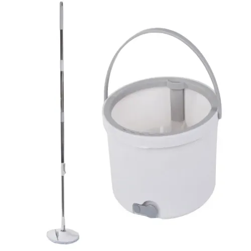 Mop obrotowy rotacyjny 360 spin wiadro zestaw 2x nakładki mikrofibra na Arena.pl