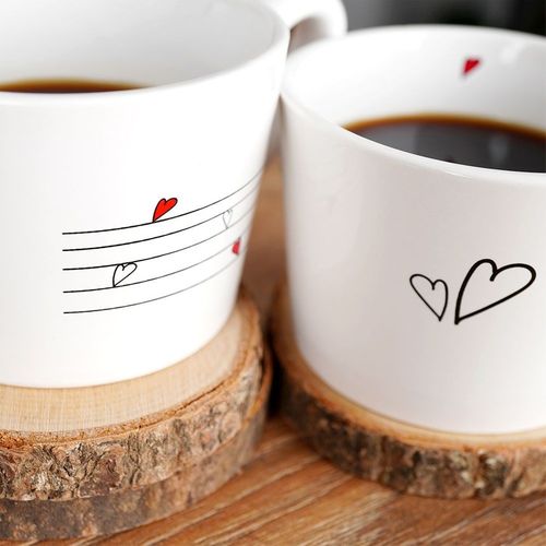 Kubki ceramiczne SERCE 210 ml 2 szt. na Arena.pl