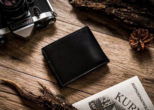 Portfel skórzany męski klasyczny pojemny prezent na święta Rovicky na Arena.pl