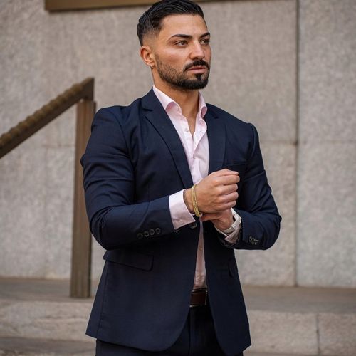 Bransoletka męska ze stali szlachetnej SERASAR [Franco] - Złota - 20cm na Arena.pl