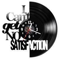 Zegar ścienny z płyty winylowej I can't get no satisfaction 1886.14