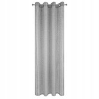 Firana gotowa na przelotkach AMANDA 140x250 Eurofirany szara