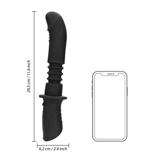 hand held vibrating and thrusting sex machine - black na Arena.pl