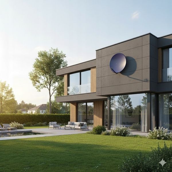 CZASZA ANTENA SATELITARNA 80CM PREMIUM 4K 8K GOTOWY ZESTAW CYBANTY zdjęcie 3