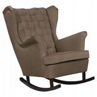 Fotel uszak Carol bujany skandynawski Family Meble beżowy, brązowy