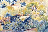 Plakat 60x40cm The Artist's Garden, Henri-Edmond Cross do Salonu