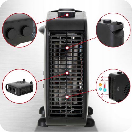 Termowentylator Farelka Grzejnik Termostat 2000W na Arena.pl