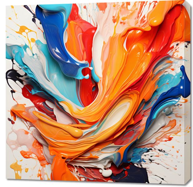Obraz 90x90cm Taneczne Fale zdjęcie 1