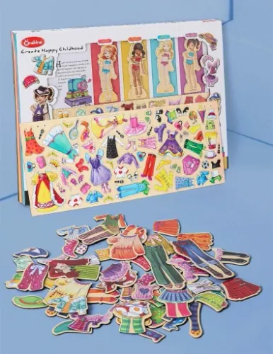 MAGNETYCZNA GRA UBIERANKA UKŁADANKA PUZZLE MONTESSORI na Arena.pl