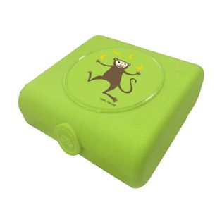 Carl Oscar Kids Sandwich Box Pojemnik na przekąski i kanapki Lime - Monkey