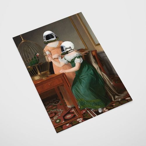 Plakat kosmos astronauci pop art 29,7x42 cm A3 na Arena.pl