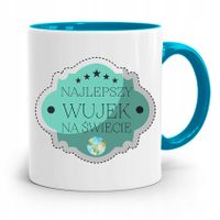 Kubek Błękitny Prezent Dla Wujka Najlepszy Wujek Z Nadrukiem Ze Zdjęciem