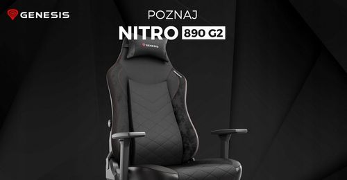 Fotel Gamingowy Biurowy Komputerowy GENESIS Nitro 890 G2 Czarny na Arena.pl