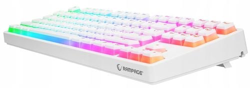 Klawiatura Rampage TKL GHOST Huano Red Switch biała na Arena.pl