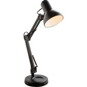 Biurkowa LAMPKA stojąca FAMOUS 24880 Globo metalowa LAMPA na regulowanym ramieniu czarna