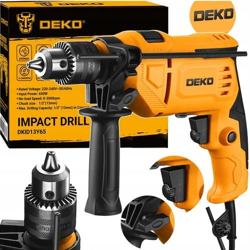 WIERTARKA UDAROWA Z UDAREM 650W REGULACJA OBROTÓW MOCNA DEKO na Arena.pl