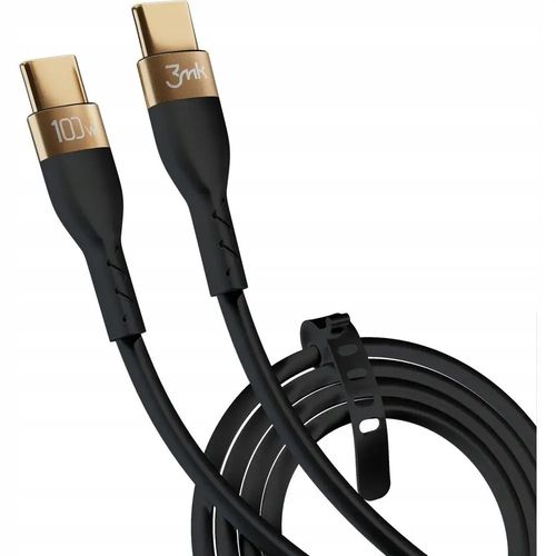 Kabel Przewód 3mk USB-C - USB-C 2m 100W Czarny na Arena.pl