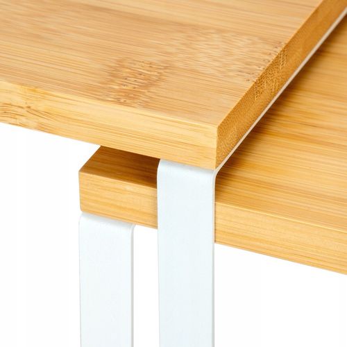 REGAŁ KUCHENNY NA PRZYPRAWY DREWNIANY PÓŁKA ORGANIZER STOJAK BIUROWY na Arena.pl