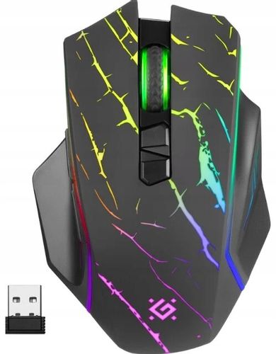 Myszka Gamingowa Mysz Dla Graczy URAN Bezprzewodowa LED Programowalna na Arena.pl