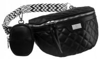 Nerka damska na biodra na ramię saszetka miejska czarna dla niej