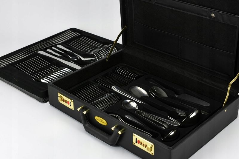 Sztućce w WALIZCE EKSKLUZYWNE 72 elementy na 12 OSÓB zdjęcie 12