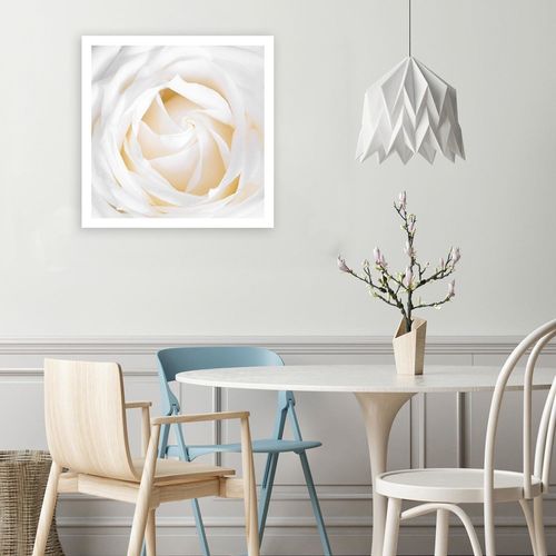 Deco Panel, Biała róża modern 2 90x90 na Arena.pl