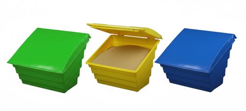 Pojemnik zbiornik skrzynia na piasek sól sorbent 300 L 400 kg zielony na Arena.pl