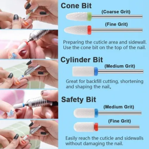 ZESTAW FREZÓW CERAMICZNYCH I DIAMENTOWYCH 10SZT na Arena.pl