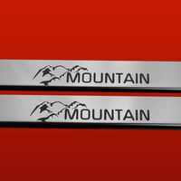 Listwa progowa JEEP WRANGLER MK3 JK MOUNTAIN Stal nierdzewna 304 połysk 2sz