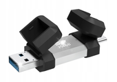 Pendrive Silicon Power 256GB USB-A/C 3.2 200MB/s Srebrny