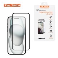 TELTECH SZKŁO HARTOWANE 6D DO IPHONE X  / XS / 11 PRO CZARNA RAMKA
