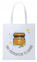 Torba Biała Eco Shopper Dla Instruktora Prezent Z Nadrukiem Ze Zdjęciem
