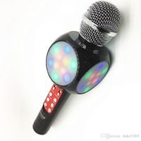Bezprzewodowy mikrofon karaoke WS1816 3 kolory LED
