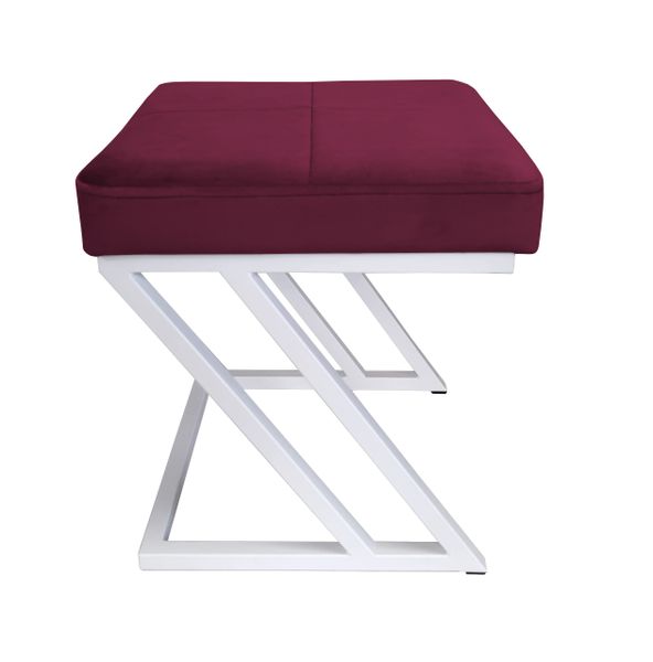 Pufa ZETA LOFT taboret podnóżek podstawa biała MG02 zdjęcie 2