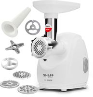 Maszynka do mielenia mięsa SMAPP 489.8 Biała + Szarpak w zestawie