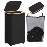 Kosz wolnostojący na pranie Bedee 110l czarny