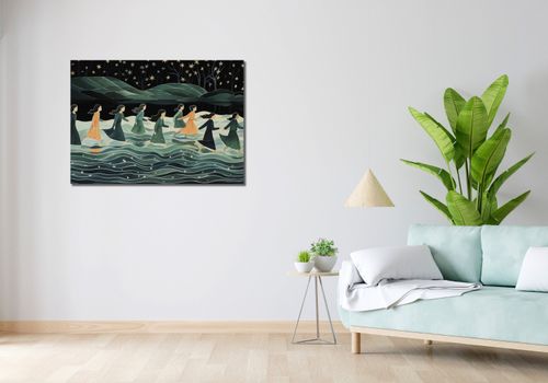 Obraz 100x70cm Nocna Procesja na Arena.pl