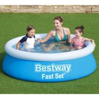Emaga Bestway Nadmuchiwany basen Fast Set, okrągły, 183x51 cm, niebieski