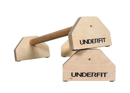 Drewniane uchwyty do pompek paraletki UNDERFIT 90 cm na Arena.pl
